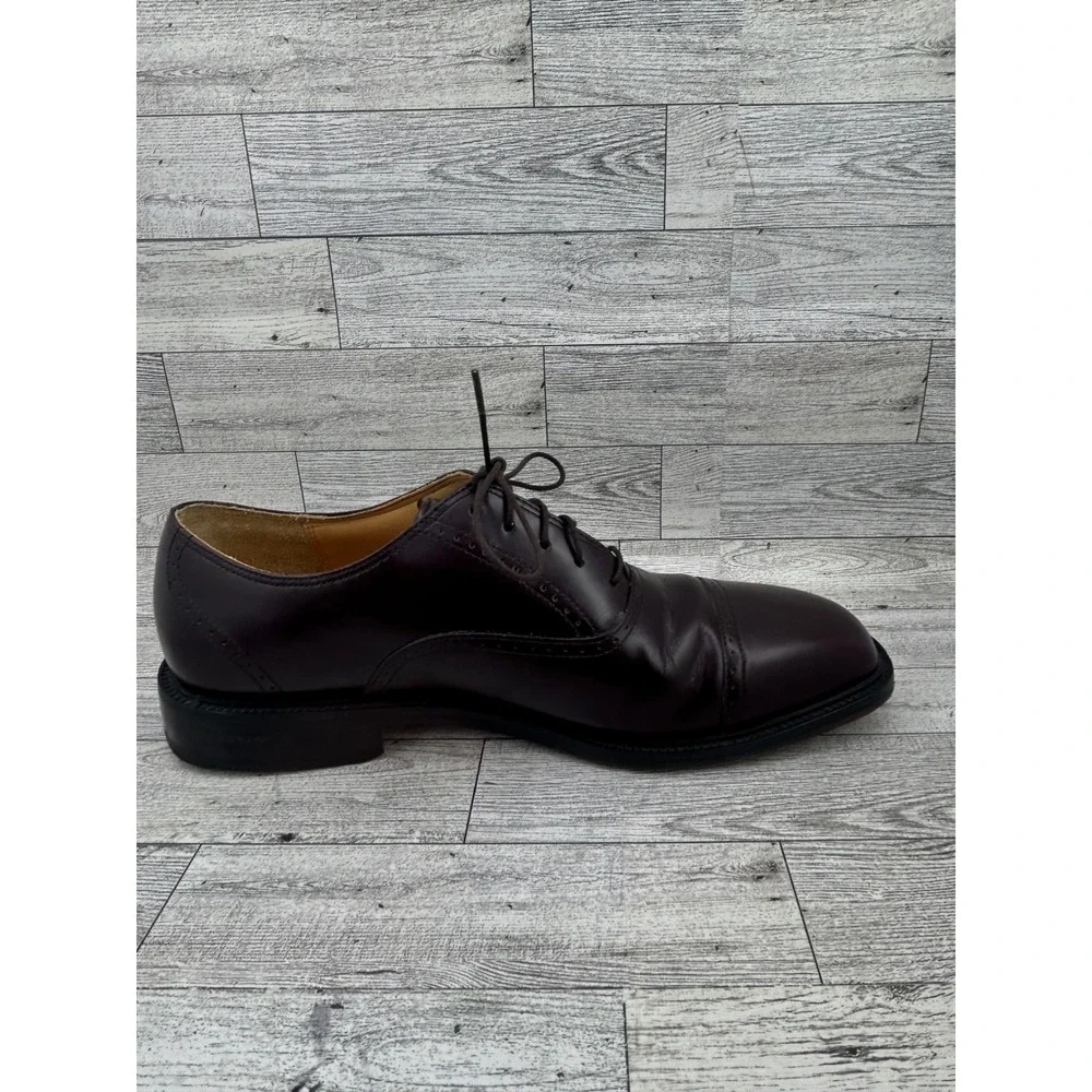 Rockport Mens APM1141E Leather Dress Shoes Oxfords Burgundy Size‎ 9M